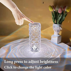Crystal LED Table Lamp with Touch Control