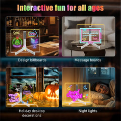 LED Acrylic Note Board with Color Lighting