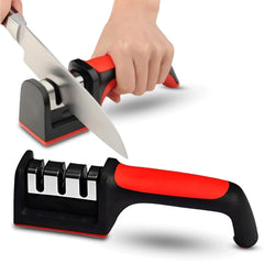 Professional Knife and Scissors Sharpener with Non-Slip Base