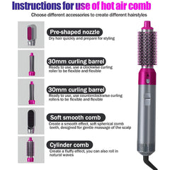 5-in-1 Hair Styler and Dryer Brush Set
