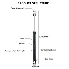 USB Rechargeable Electric Arc Lighter with Long Neck